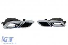 Rear Bumper Diffuser suitable for Mercedes S-Class W222 S63 S65 (2013-06.2017)-image-6083645