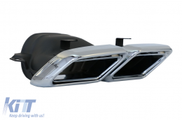 Rear Bumper Diffuser suitable for Mercedes S-Class W222 S63 S65 (2013-06.2017)-image-6083648
