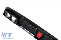 Rear Bumper Diffuser suitable for Mercedes C-Class W205 S205 (2014-2020) only for Sport Line-image-6108611