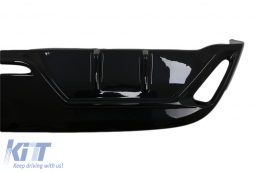 Rear Bumper Diffuser suitable for Toyota Yaris MK4 XP210 (2020-up) Piano Black-image-6092892