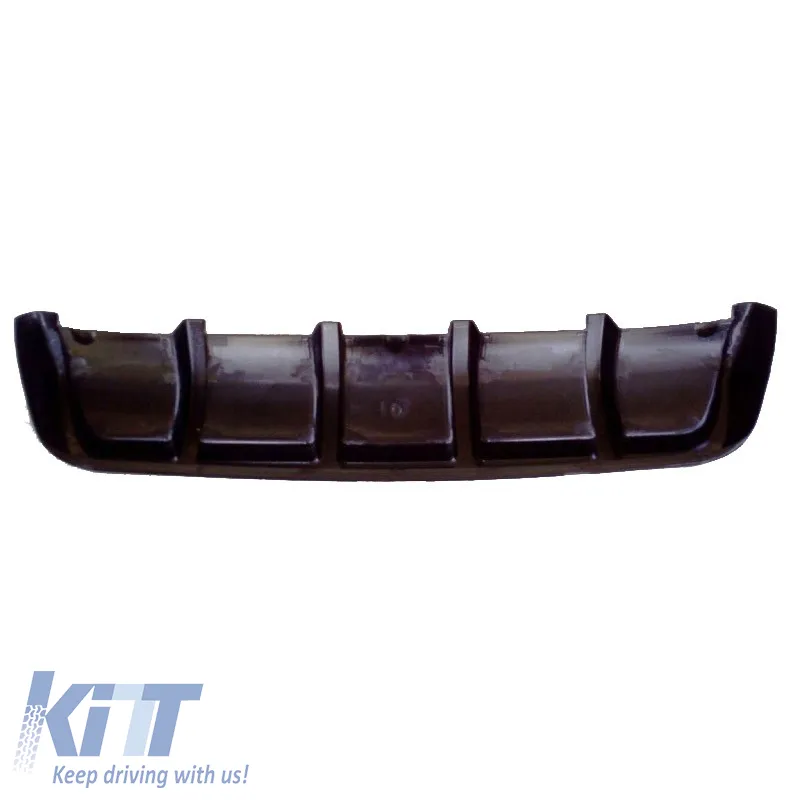 Rear Bumper Diffuser suitable for Universal Sport Look Black From Abs Plastic 1pc