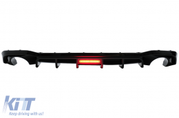 Rear Bumper Diffuser suitable for VW Golf 8 Hatchback Mk8 MQB (2020-Up) Piano Black - RDVWG8