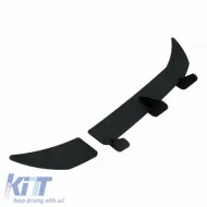 Rear Bumper Diffuser suitable for VW Golf VII (7) 12-17 R Version Mat Black 3 Bars & 2 Side Splitters From Plastic 3pc-image-6299259