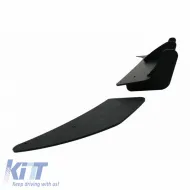 Rear Bumper Diffuser suitable for VW Golf VII (7) 12-17 R Version Mat Black 3 Bars & 2 Side Splitters From Plastic 3pc-image-6299260