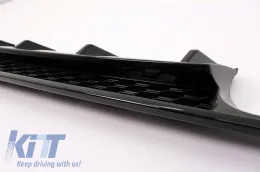 Rear Bumper Diffuser suitable for VW Golf VII (7.5) 17-20 Facelift R-Look Glossy Black-image-6315574