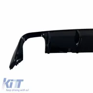 Rear Bumper Diffuser suitable for VW Golf VIII (8) 2019+ R-Look for Life Style & Impression Bumper Glossy Black from ABS Plastic-image-6325262