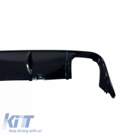 Rear Bumper Diffuser suitable for VW Golf VIII (8) 2019+ R-Look for Life Style & Impression Bumper Glossy Black from ABS Plastic