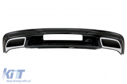 Rear Bumper Diffuser suitable for VW Tiguan II Mk2 AD/BW (2016-05.2020) R-Line Design - RDVWTIIRL