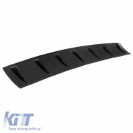 Rear Bumper Diffuser Universal with 7 Fins Carbon Look from ABS Plastic 1pc-image-6299278