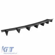 Rear Bumper Diffuser Universal with 7 Fins Carbon Look from ABS Plastic 1pc-image-6299281