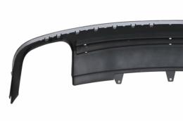 Rear Bumper Diffuser with Exhaust Muffler Tips suitable for Audi A5 8T Sportback Standard Non Facelift (2007-2011) S5 Design-image-6033942