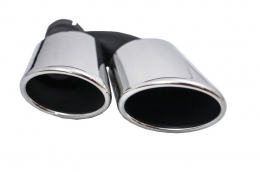 Rear Bumper Diffuser with Exhaust Muffler Tips suitable for Audi A5 8T Sportback Standard Non Facelift (2007-2011) S5 Design-image-6033944