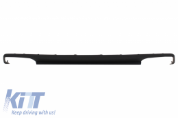 Rear Bumper Diffuser with Exhaust Muffler Tips suitable for Mercedes E-class W212 Pre Facelift (2009-2013) E63 Design-image-6047975