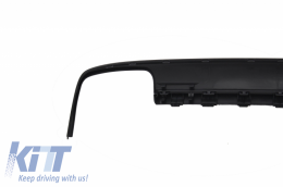 Rear Bumper Diffuser with Exhaust Muffler Tips suitable for Mercedes E-class W212 Pre Facelift (2009-2013) E63 Design-image-6047978