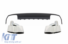 image-26-Rear Bumper Diffuser with Exhaust Muffler Tips suitable for Mercedes E-class W212 Pre Facelift (2009-2013) E63 Design