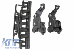 Rear Bumper Diffuser with Exhaust Muffler Tips suitable for Mercedes C-Class W205 S205 (2014-2020) C63S Design Only for AMG Sport Line-image-6055678