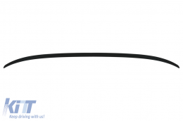 Rear Bumper Diffuser with Exhaust Muffler Tips Chrome and Trunk Boot Spoiler suitable for BMW 5 Series G30 Limousine (2017-2019) M Performance Design-image-6058117