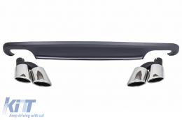 image-32-Rear Bumper Diffuser with Exhaust Muffler Tips suitable for Audi A5 8T Sportback Standard Facelift (2012-2015) S5 Design