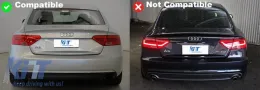 image-78-Rear Bumper Diffuser with Exhaust Muffler Tips suitable for Audi A5 8T Sportback Standard Facelift (2012-2015) S5 Design