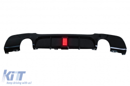 Rear Bumper Diffuser with LED suitable for BMW 3 Series E90 E91 (2004-2012)