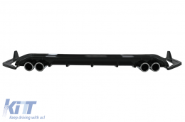 Rear Bumper Diffuser with Rear Bumper Side Flaps suitable for Toyota Corolla XII Sedan (2019-Up) - RDTOCO