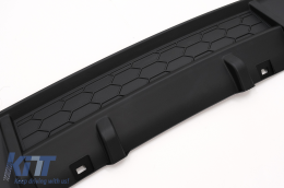 Rear Bumper Diffuser with twin exit for single exhaust tips suitable for VW Golf 7 VII (2013-2016) GTI Design-image-6057326