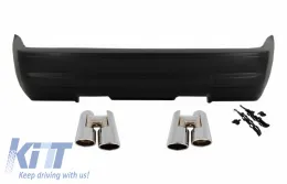 image-19-Rear Bumper Exhaust Muffler Tips suitable for BMW 3 Series E46 2 Doors Coupe Cabrio (1998-2005) M3 CSL Design