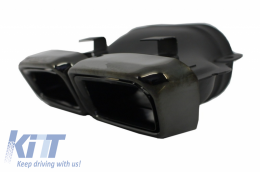 Rear Bumper Exhaust Muffler Tips suitable for MERCEDES Benz W222 S-Class (2013-2017) S65 A-Design-image-6039913