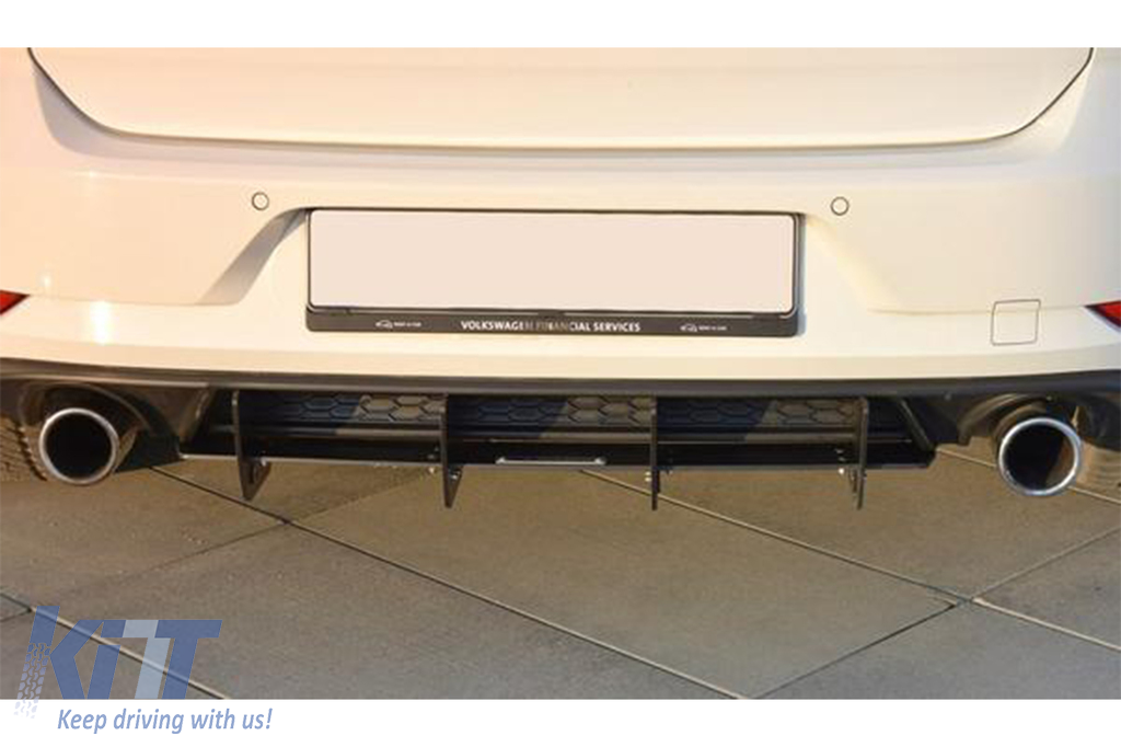 Rear Bumper Extension Splitter for Diffuser suitable for VW Golf 7.5