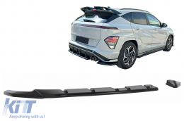 image-58-Rear Bumper Extension Splitter suitable for Hyundai KONA N-Line Mk2 (2023-) Black