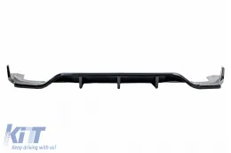 Rear Bumper Extension Splitter suitable for Mercedes GLC Coupe C254 Sport Line (2022-2027) All Black-image-6278435