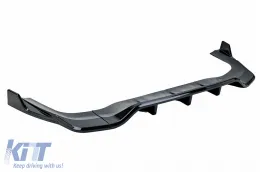 Rear Bumper Extension Splitter suitable for Mercedes GLC Coupe C254 Sport Line (2022-2027) All Black-image-6278436