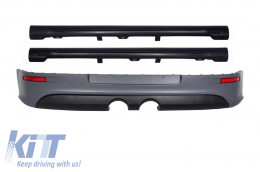 Rear Bumper Extension suitable for VW Golf 5 V (2003-2007) R32 Look with Side Skirts - CORBVWG5R32SS