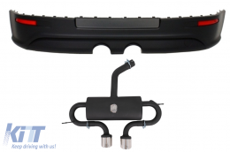 Rear Bumper Extension suitable for VW Golf V (2003-2007) R32 Look and Complete Exhaust System