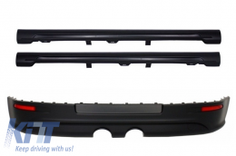 image-2-Rear Bumper Extension suitable for VW Golf V (2003-2007) R32 Look with Side Skirts GTI Design