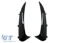image-64-Rear Bumper Flaps Side Fins Flics suitable for Mercedes C Class C205 A205 (2015-2019) Piano Black