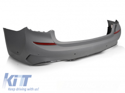 REAR BUMPER PERFORMANCE STYLE PDC GLOSSY BLACK AP -O--O- fits BMW G20 19-22-image-6269209