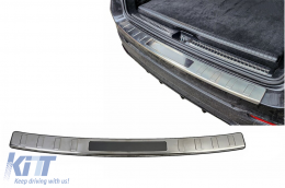 Rear Bumper Protector Sill Plate Foot Plate suitable for Mercedes GLC SUV X253 (2015-2022) Stainless Steel
