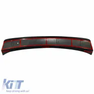 Rear Bumper Protector suitable for BMW 3 F30 2011-2019 Sedan from ABS Plastic Black-image-6305696