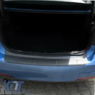 Rear Bumper Protector suitable for BMW 3 F30 2011-2019 Sedan from ABS Plastic Black-image-6305698