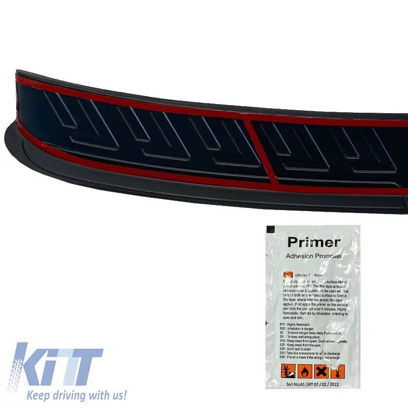 Rear Bumper Protector suitable for Honda CR-V 2013-2018 from ABS plastic black