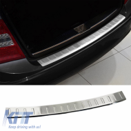 Rear Bumper Protector suitable for Mercedes-Benz C-Class W204 07-11 Caravan Steel