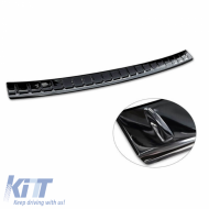 Rear Bumper Protector suitable for Mercedes-Benz GLC X254 22+ Black Mirror Stainless Steel