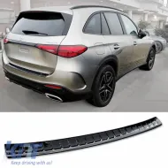 Rear Bumper Protector suitable for Mercedes-Benz GLC X254 22+ Black Mirror Stainless Steel-image-6319744