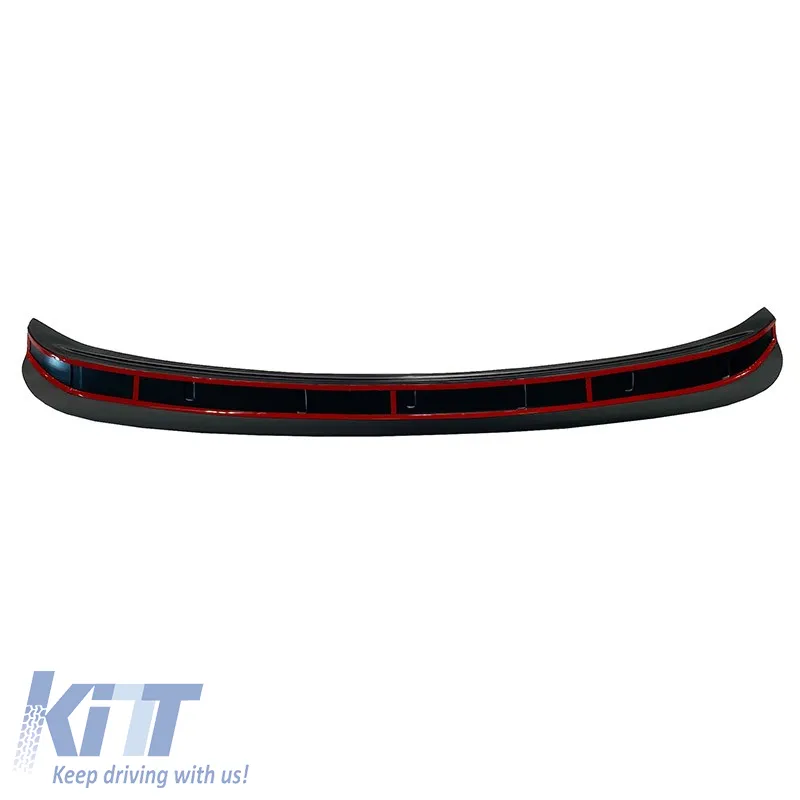 Rear Bumper Protector suitable for Nissan Qashqai J11 2014-2017 from ABS plastic black