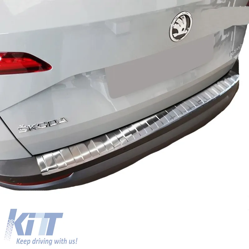 Rear Bumper Protector suitable for Skoda Karoq 17+ Steel