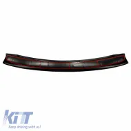 Rear Bumper Protector suitable for VW Caddy 2003-2015 from ABS plastic black-image-6305702