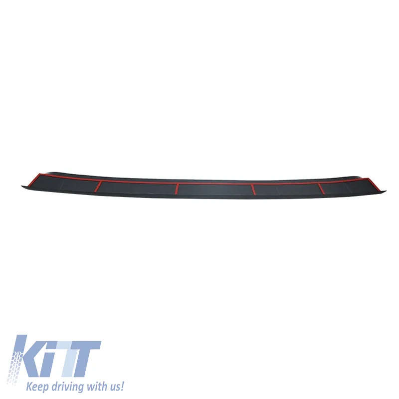 Rear Bumper Protector suitable for VW Transporter T6 2015+ From Abs Plastic Black