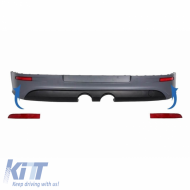 Rear bumper Reflectives Set suitable for VW Golf V (5) 03-08 GTI R32 2 pcs - CGRRBV6036168
