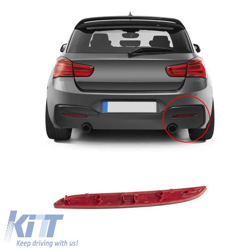 Rear Bumper Reflector Right Suitable for BMW 1 F20 LCI / F21 LCI 15-19 Facelift M-Tech 1pc